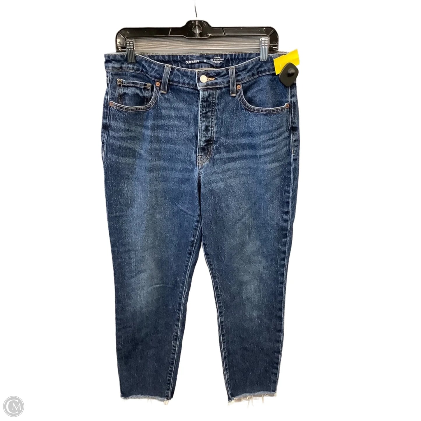 Jeans Straight By Old Navy In Blue Denim, Size: 12