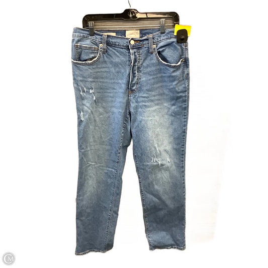 Jeans Straight By Universal Thread In Blue Denim, Size: 12