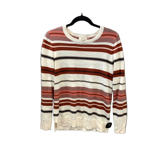 Top Long Sleeve By Loft In Striped Pattern, Size: M