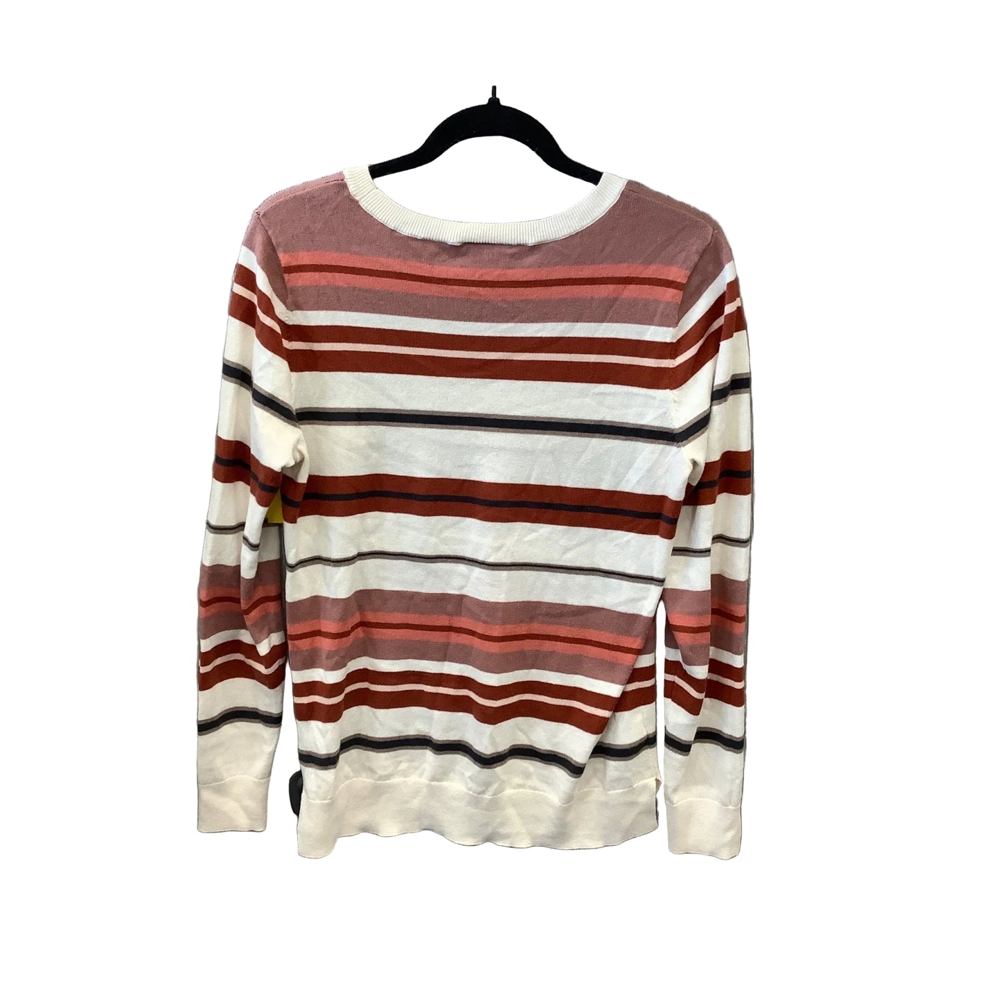 Top Long Sleeve By Loft In Striped Pattern, Size: M
