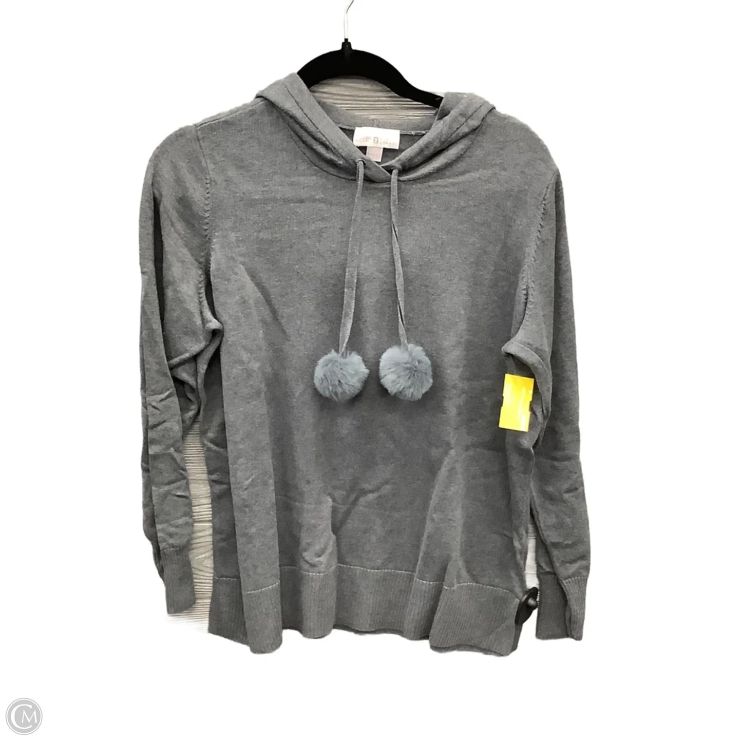 Sweater By Belle By Kim Gravel In Grey, Size: L