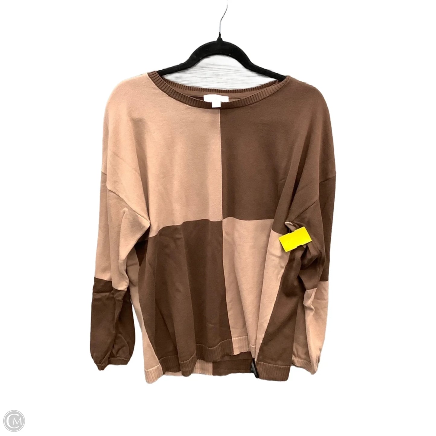 Sweater By Belle By Kim Gravel In Brown, Size: L