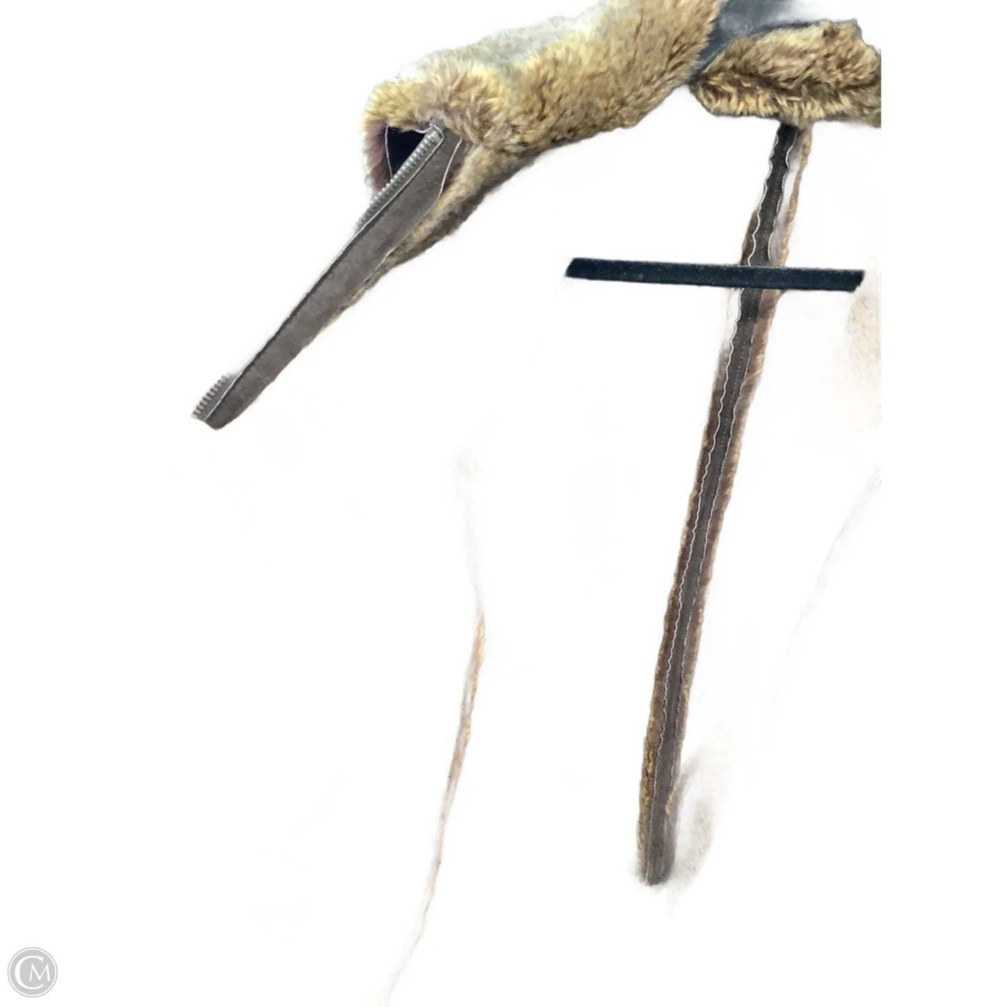 Jacket Faux Fur & Sherpa By Clothes Mentor In Brown, Size: L