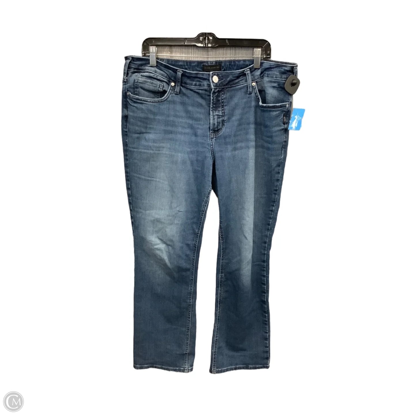 Jeans Straight By Silver In Blue Denim, Size: 16