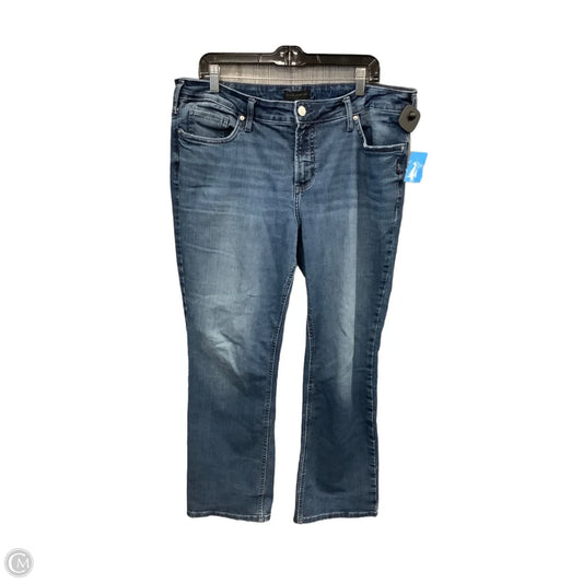 Jeans Straight By Silver In Blue Denim, Size: 16