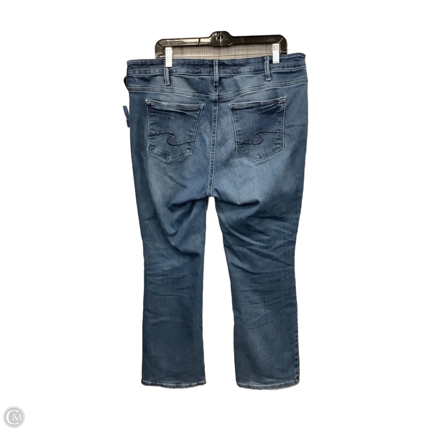 Jeans Straight By Silver In Blue Denim, Size: 16