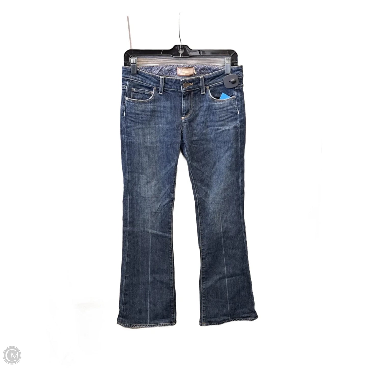 Jeans Flared By Paige In Blue Denim, Size: 4