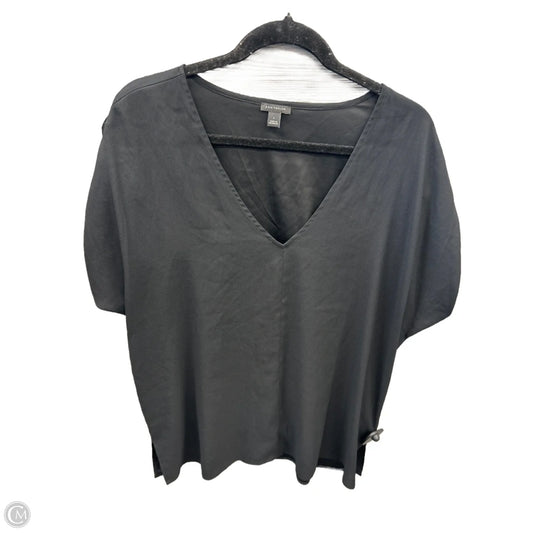 Top Short Sleeve By Ann Taylor In Black, Size: L
