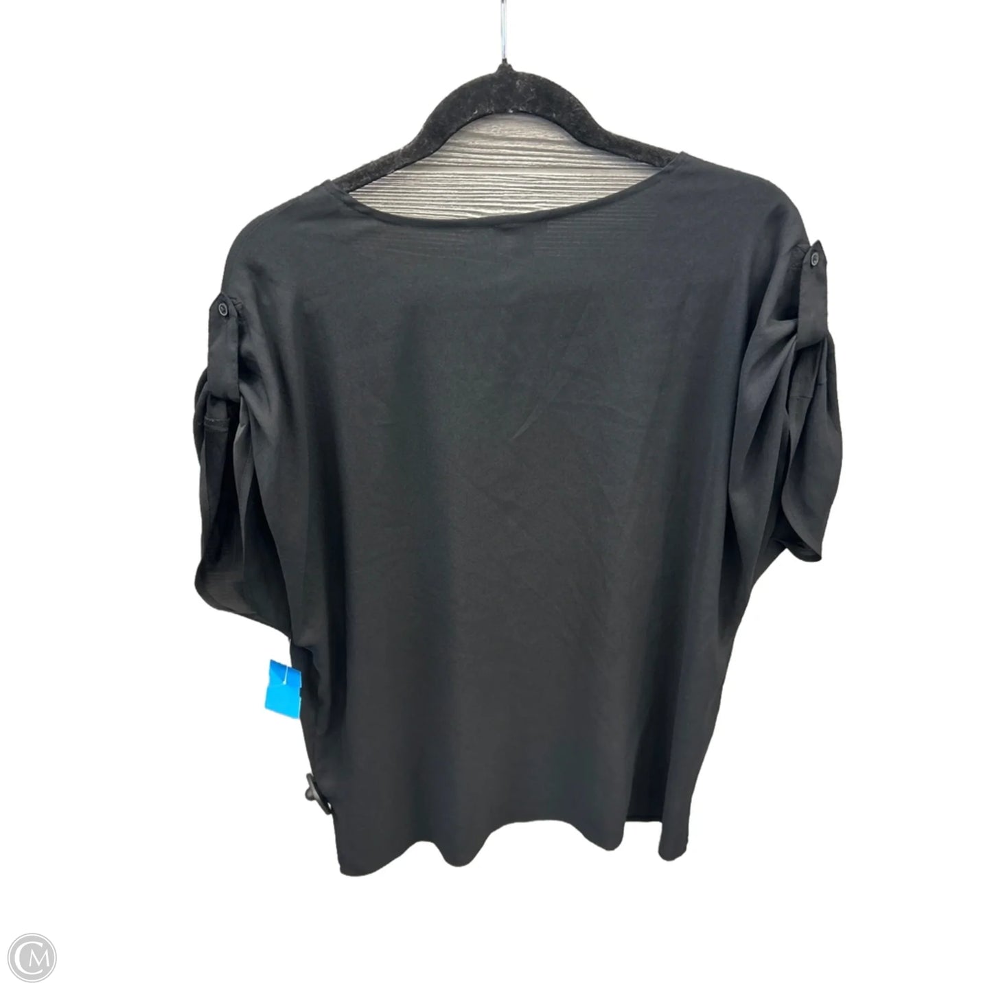 Top Short Sleeve By Ann Taylor In Black, Size: L