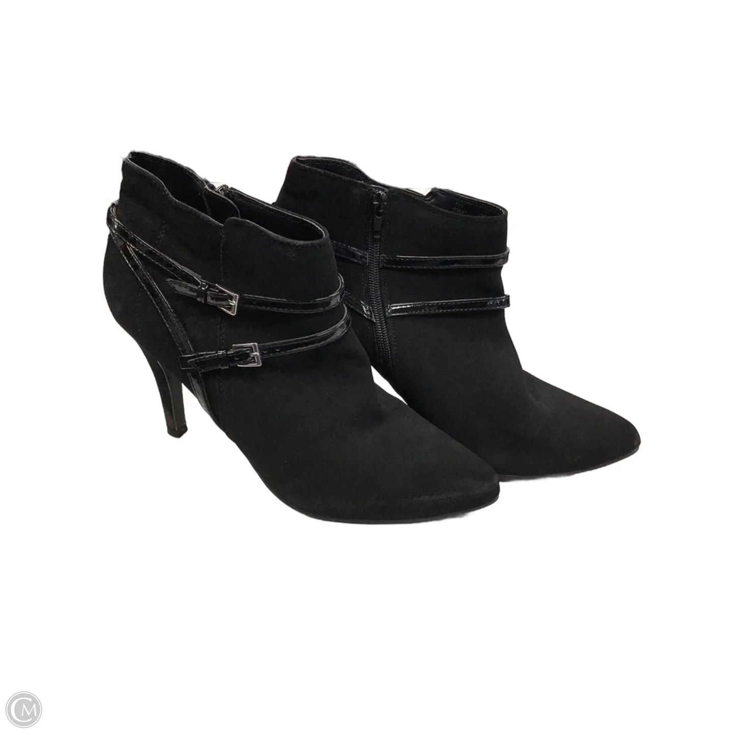 Boots Ankle Heels By Me Too In Black, Size: 11