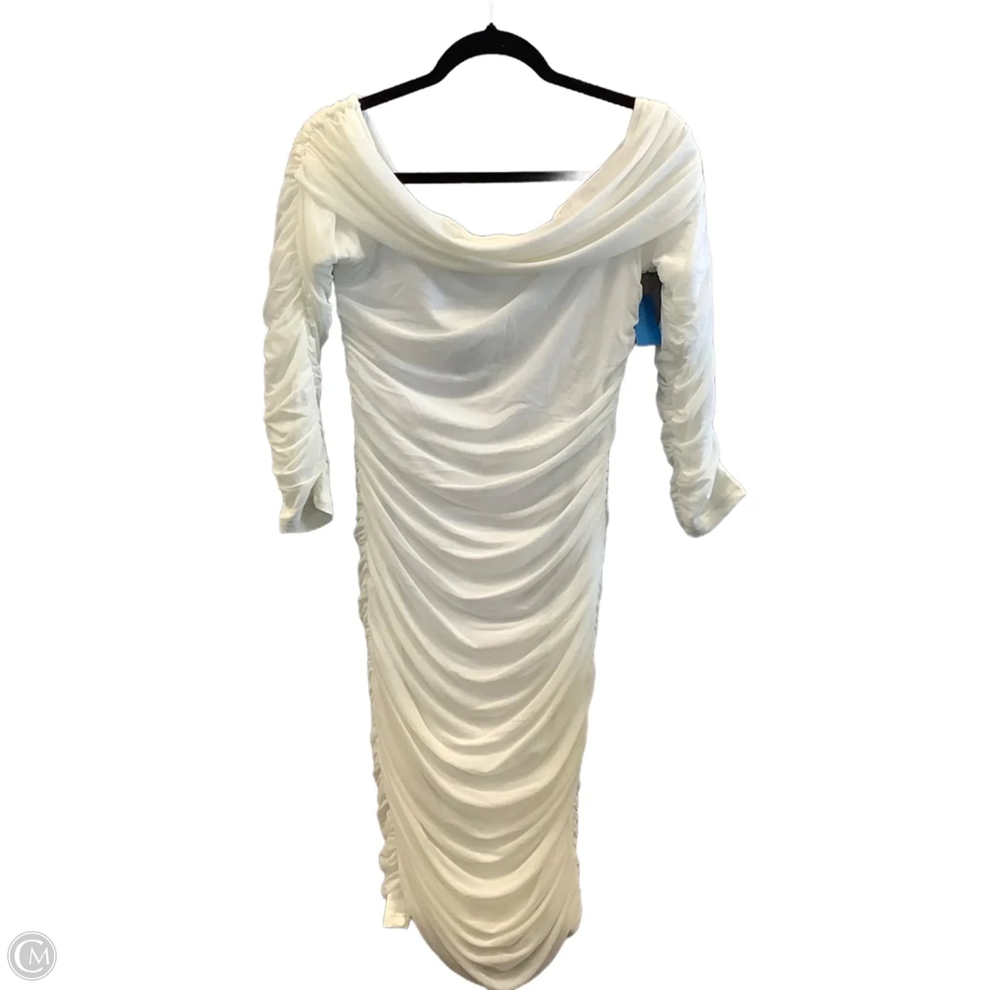 Dress Party Midi By Clothes Mentor In White, Size: L