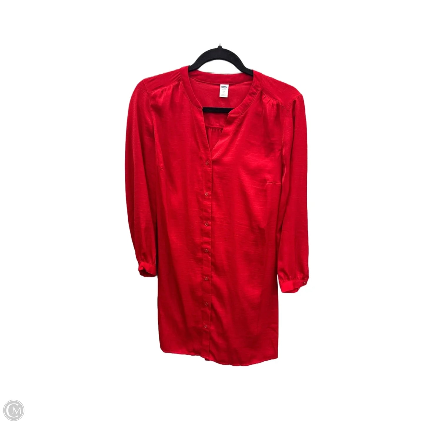 Dress Casual Midi By Old Navy In Red, Size: S