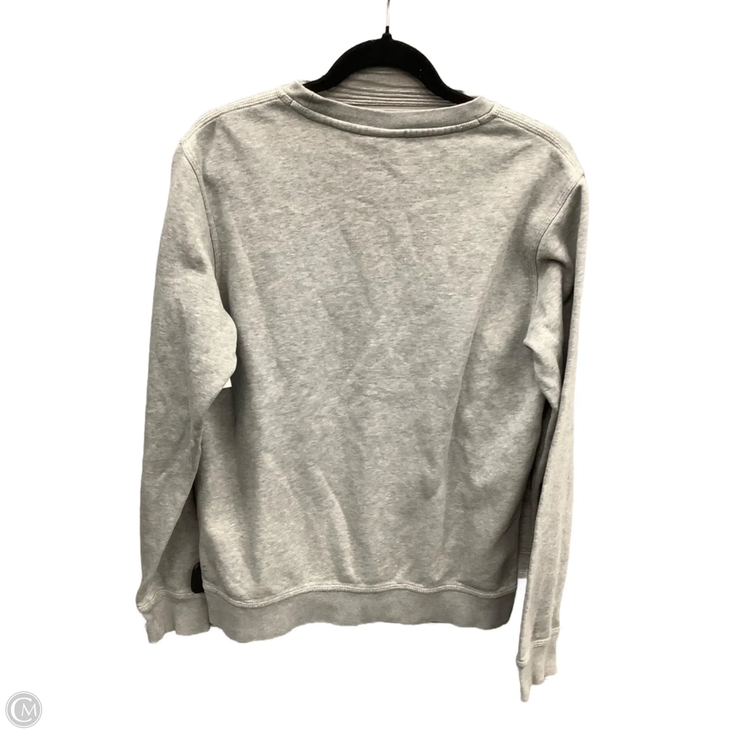Athletic Sweatshirt Crewneck By Nike Apparel In Grey, Size: M