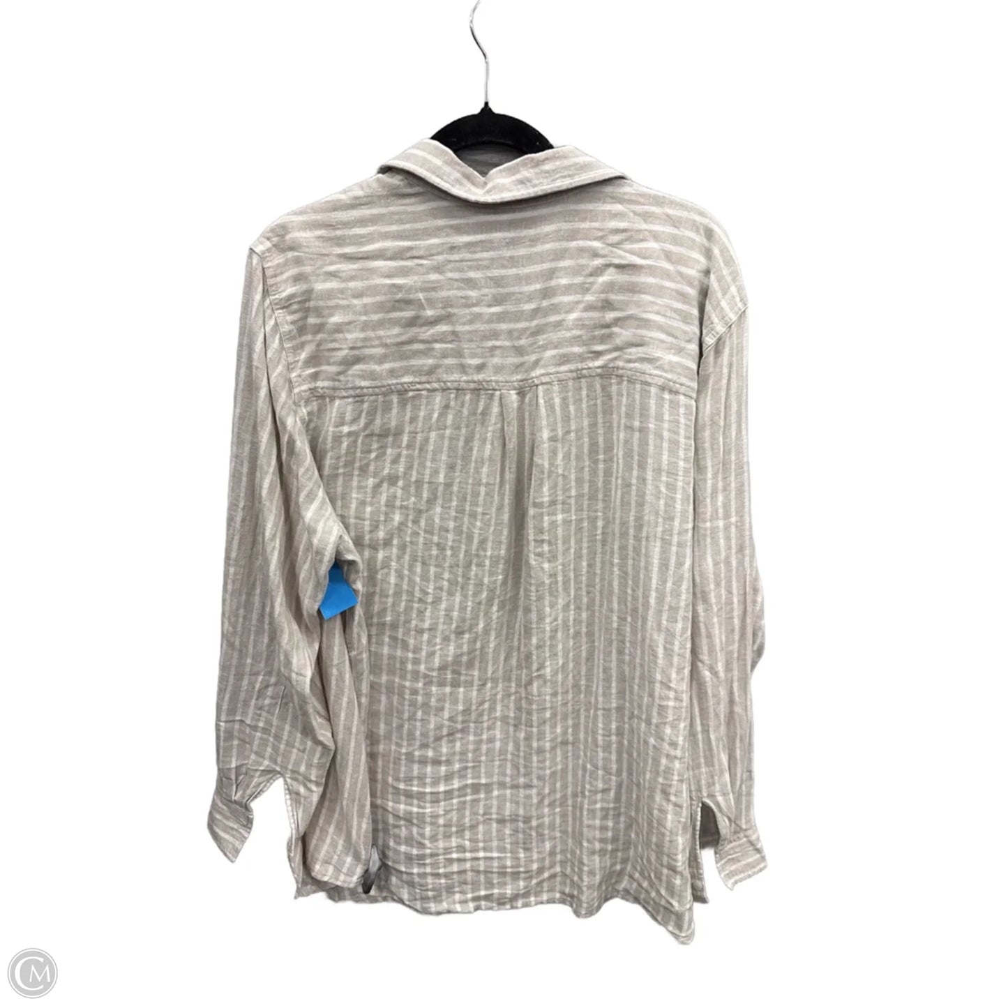 Top Long Sleeve By Gap In Striped Pattern, Size: Xxl