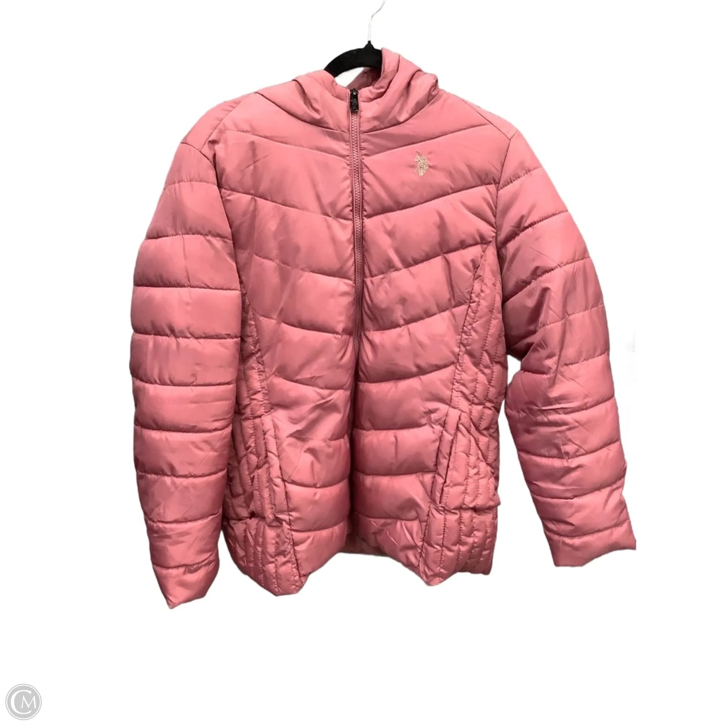 Jacket Puffer & Quilted By Us Polo Assoc In Pink, Size: Xl