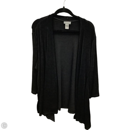 Cardigan By Catherines In Black, Size: 2x