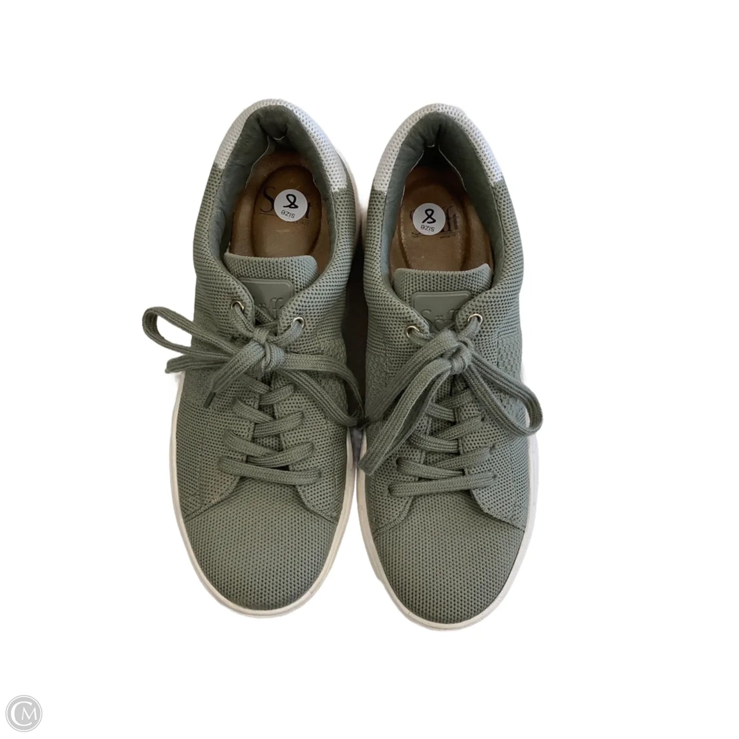 Shoes Sneakers By Sofft In Green, Size: 8