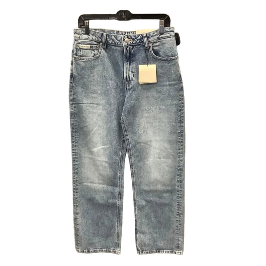 Jeans Straight By Calvin Klein In Blue Denim, Size: 8
