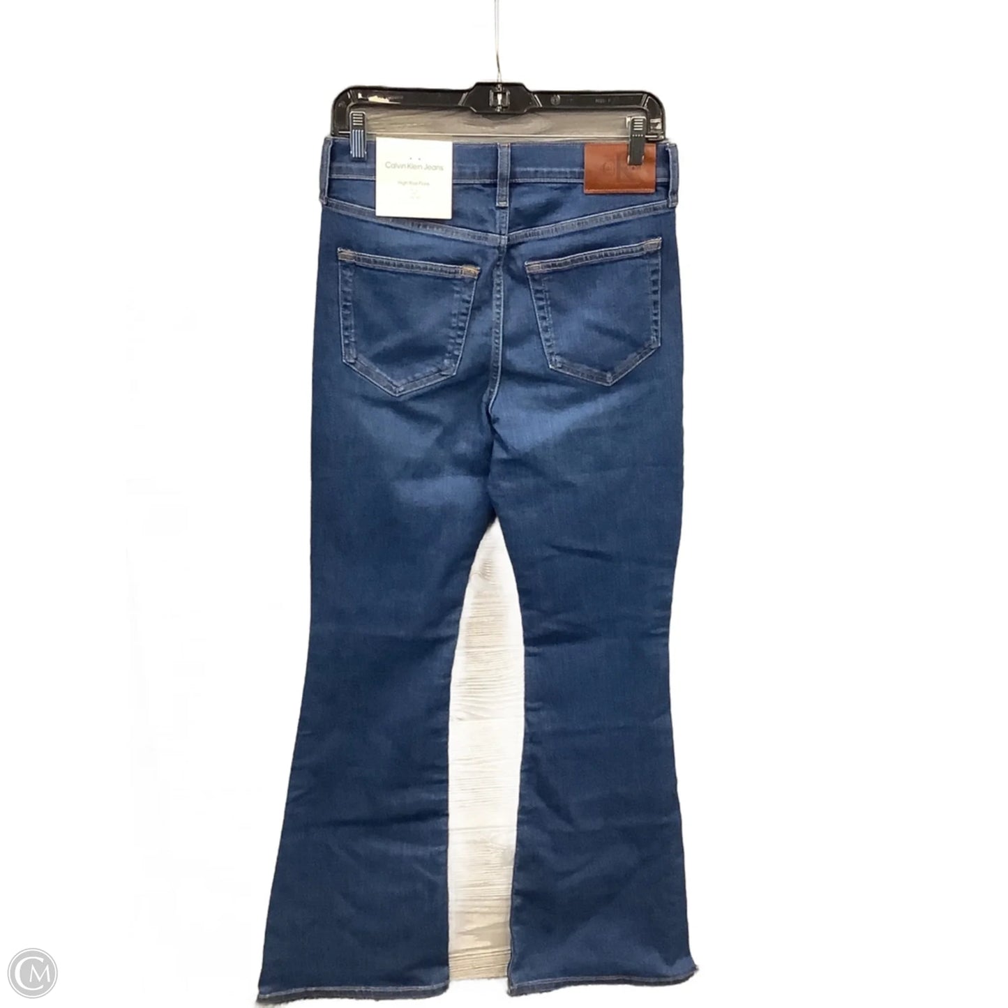 Jeans Flared By Calvin Klein In Blue Denim, Size: 6