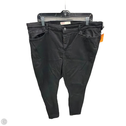 Jeans Skinny By Levis In Black Denim, Size: 20
