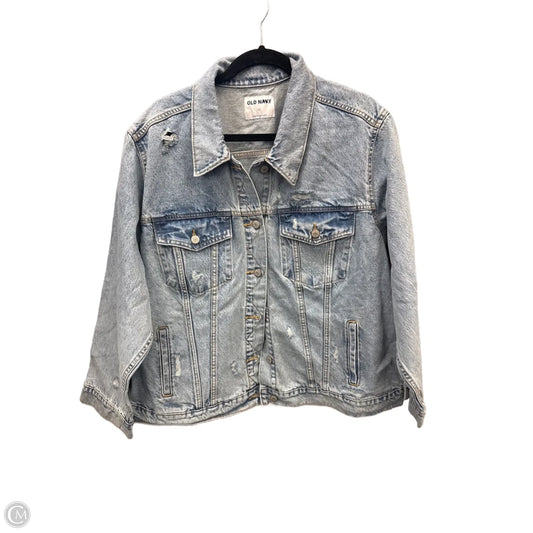 Jacket Denim By Old Navy In Blue Denim, Size: 3x
