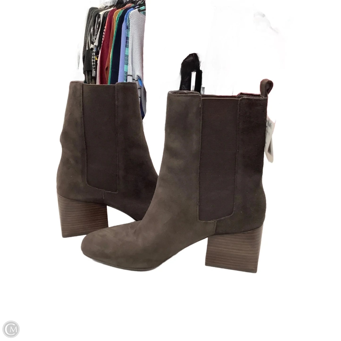 Boots Mid-calf Heels By Universal Thread In Brown, Size: 8