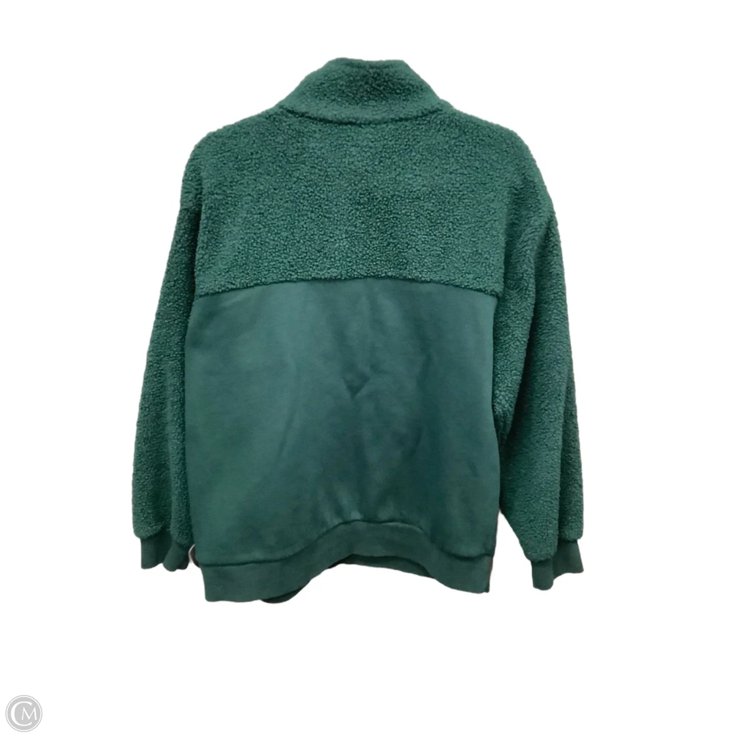 Sweatshirt Collar By Time And Tru In Green, Size: L