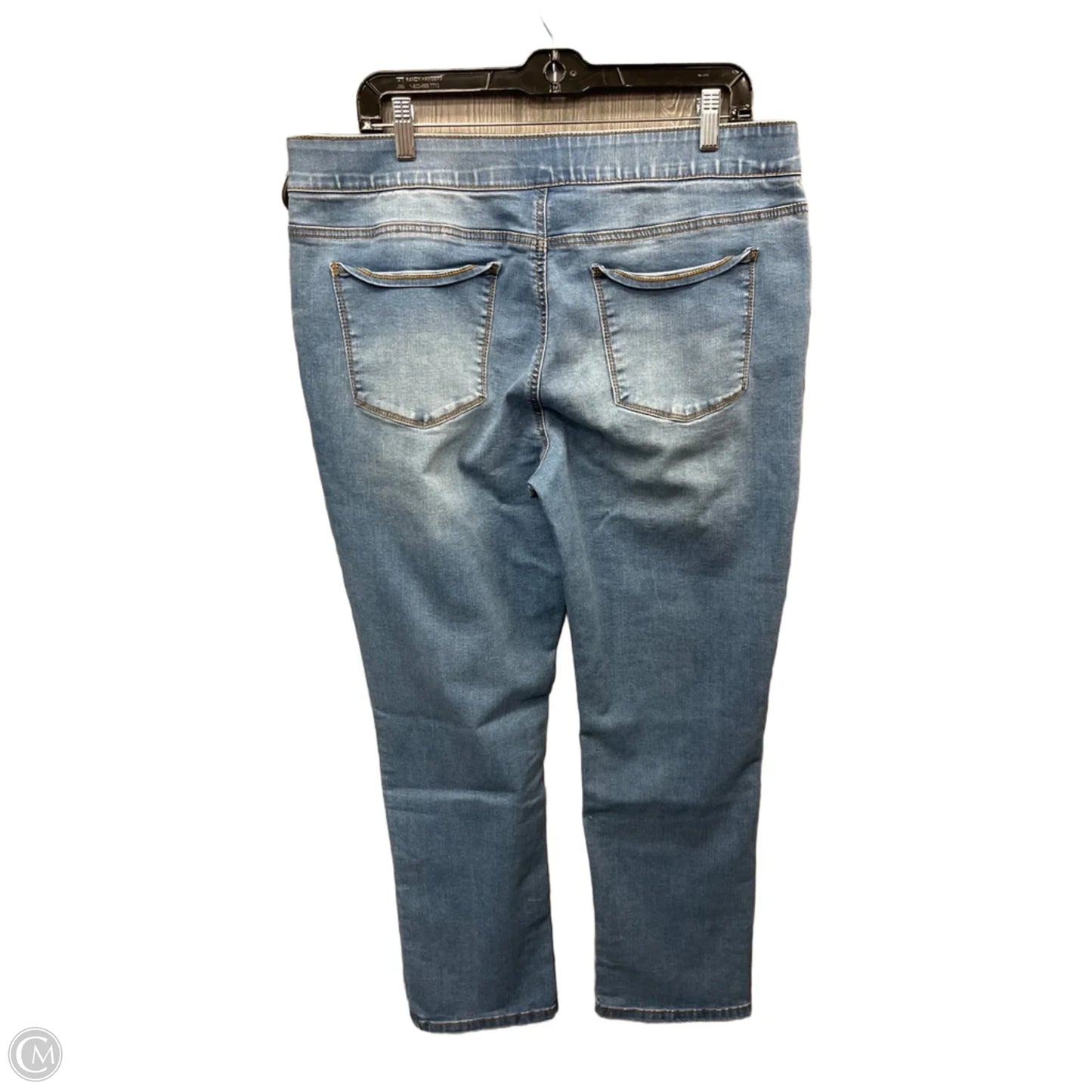 Jeans Straight By Croft And Barrow In Blue Denim, Size: 16