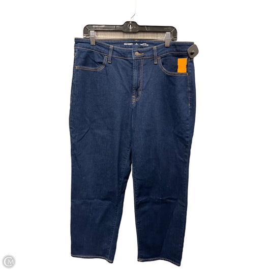 Jeans Straight By Old Navy In Blue Denim, Size: 14p