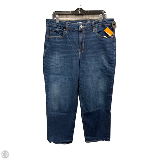 Jeans Straight By Old Navy In Blue Denim, Size: 14p