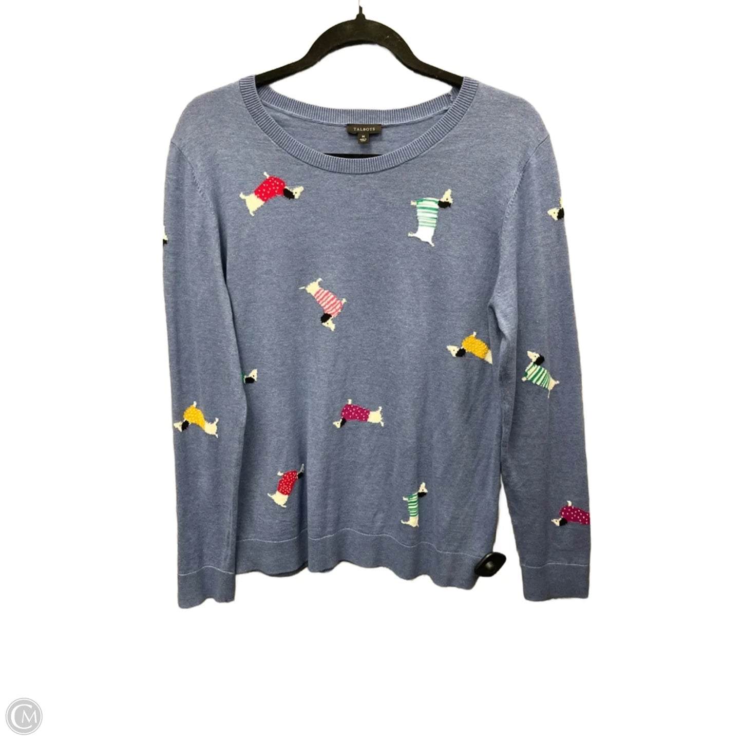 Top Long Sleeve By Talbots In Blue, Size: M