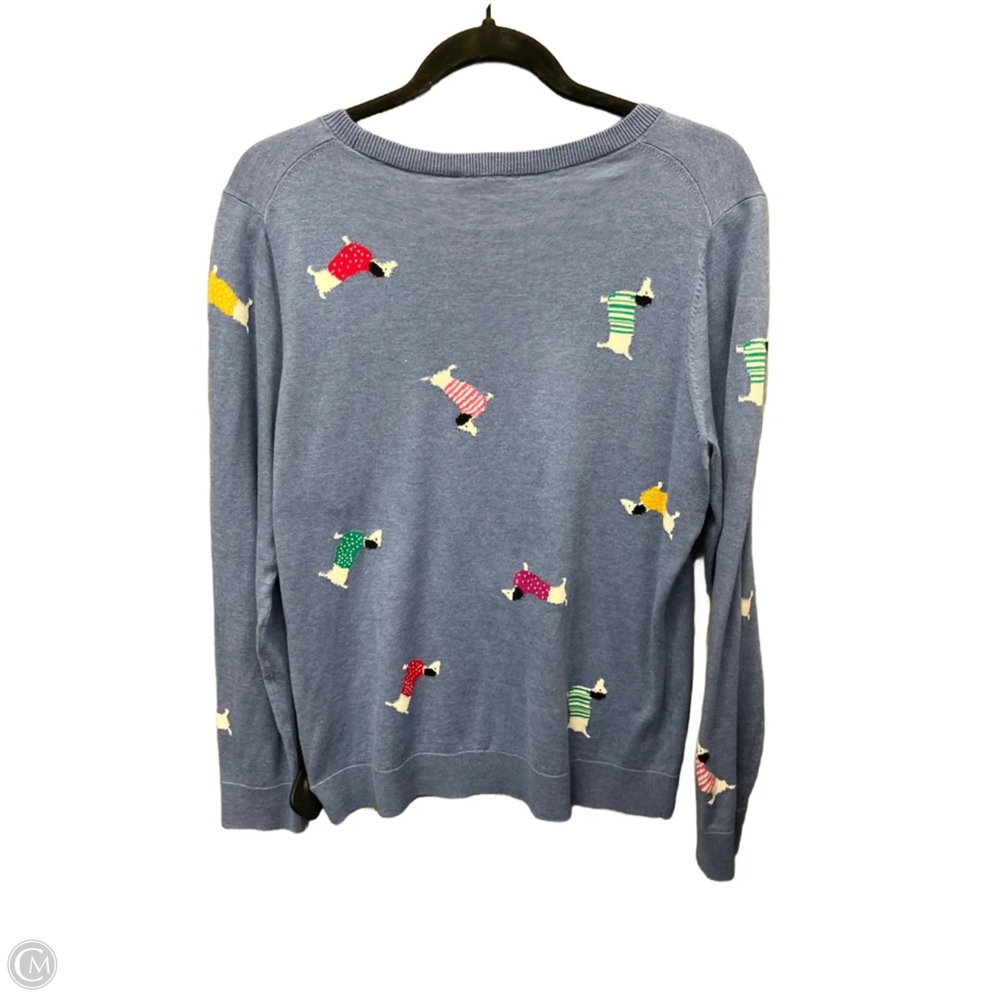 Top Long Sleeve By Talbots In Blue, Size: M