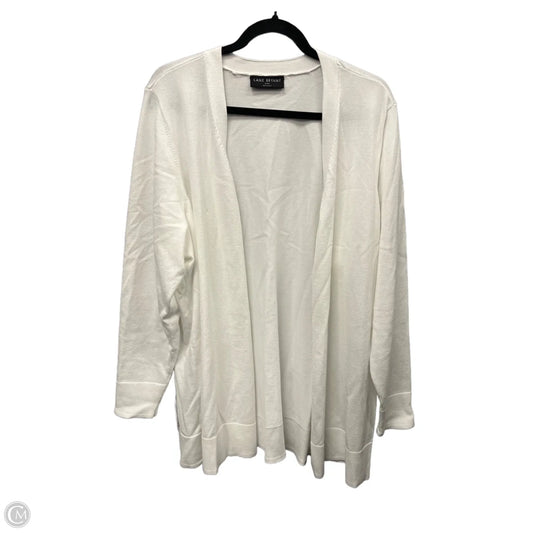 Cardigan By Lane Bryant In White, Size: 3x