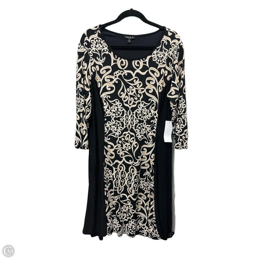 Dress Casual Midi By Sami & Jo In Black & White, Size: 2x