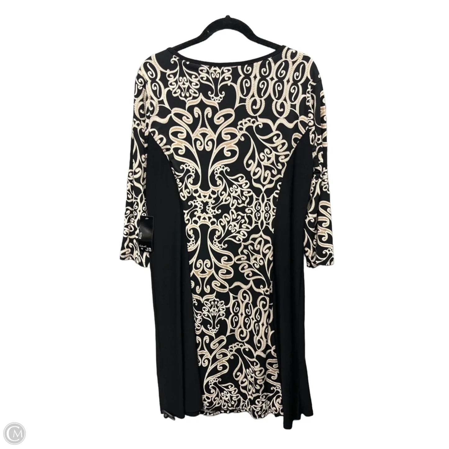 Dress Casual Midi By Sami & Jo In Black & White, Size: 2x