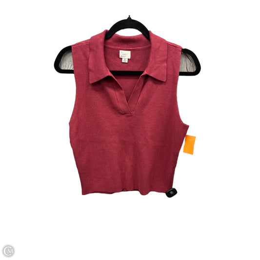 Top Sleeveless By A New Day In Red, Size: Xl