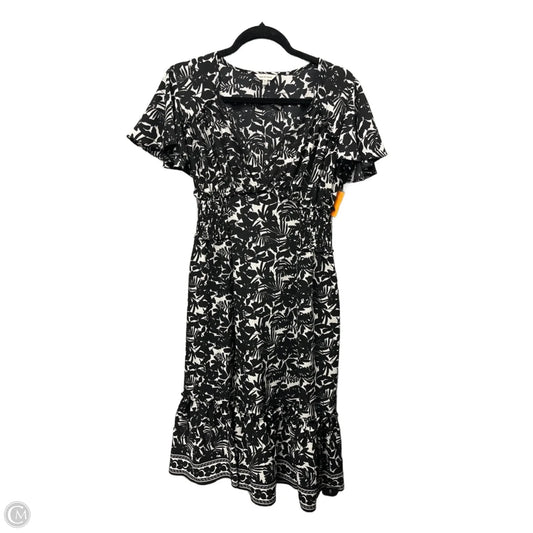 Dress Casual Midi By Max Studio In Black & White, Size: M