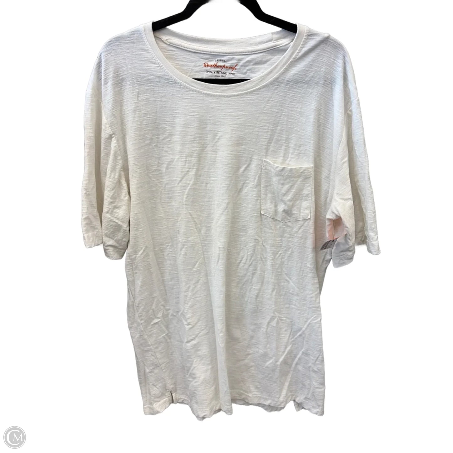Top Long Sleeve By Weatherproof In White, Size: Xxl
