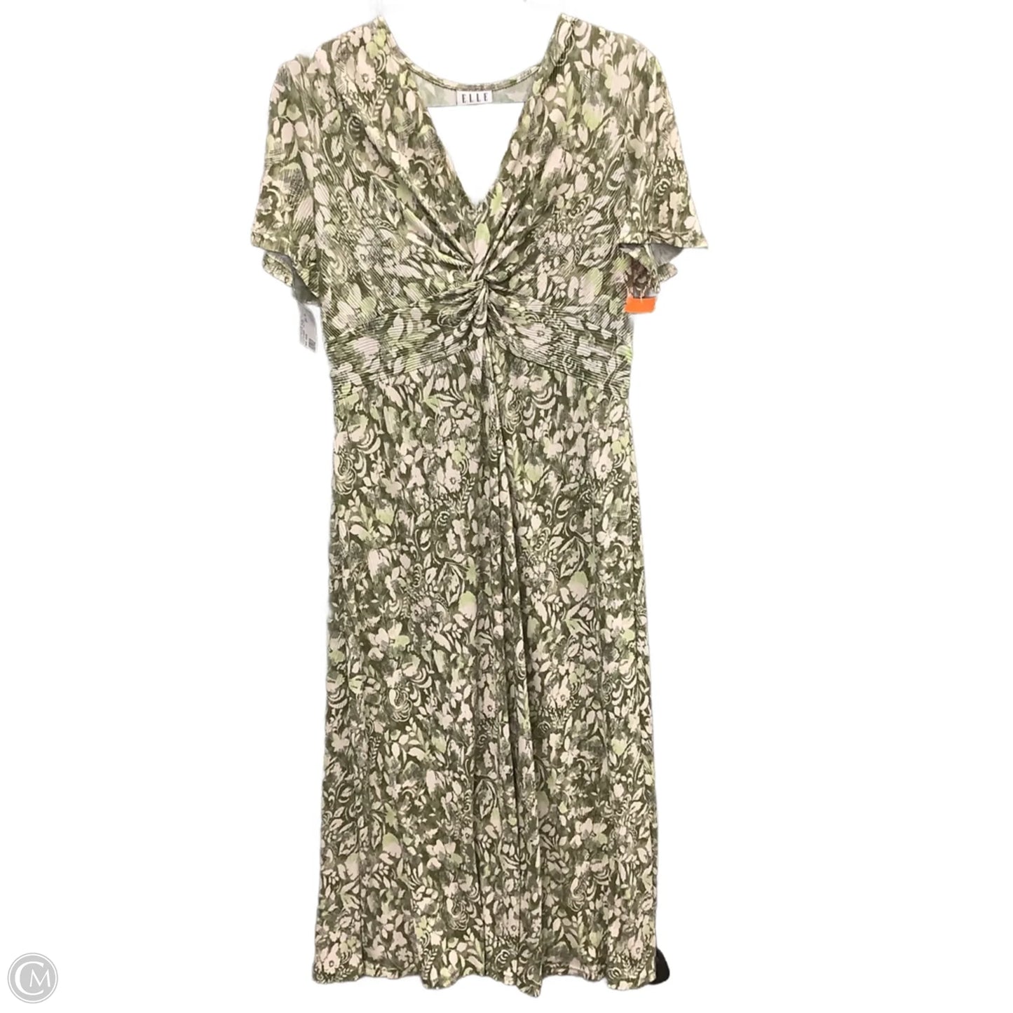 Dress Casual Maxi By Elle In Green & White, Size: M