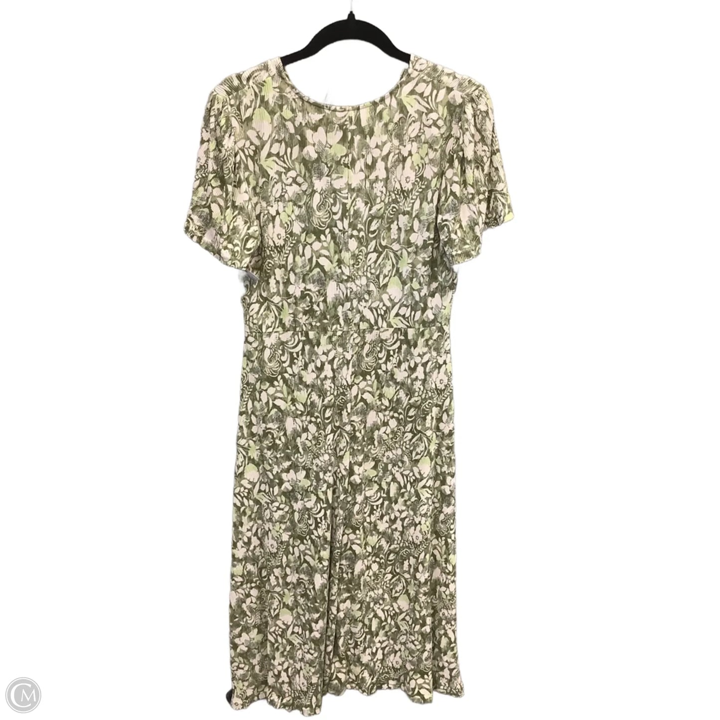 Dress Casual Maxi By Elle In Green & White, Size: M