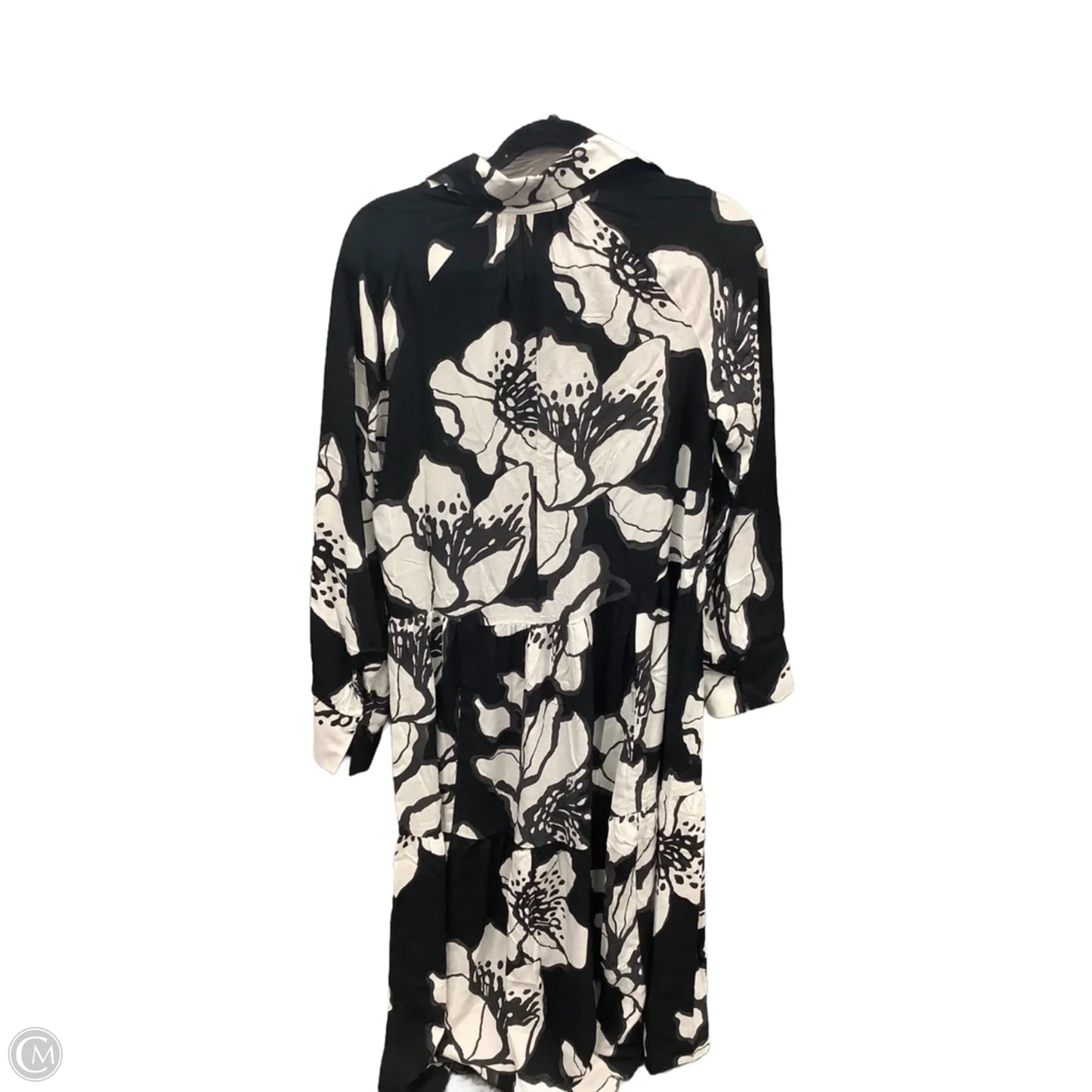 Dress Casual Maxi By H&m In Black & White, Size: Xs