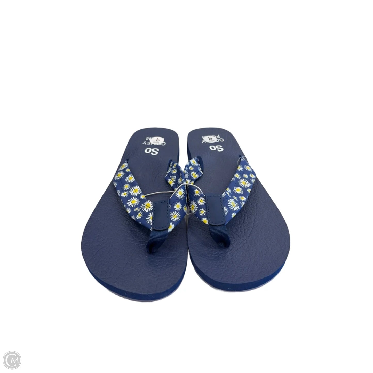 Sandals Flats By So In Blue, Size: 9