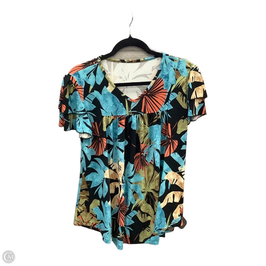 Top Short Sleeve By Clothes Mentor In Multi-colored, Size: M