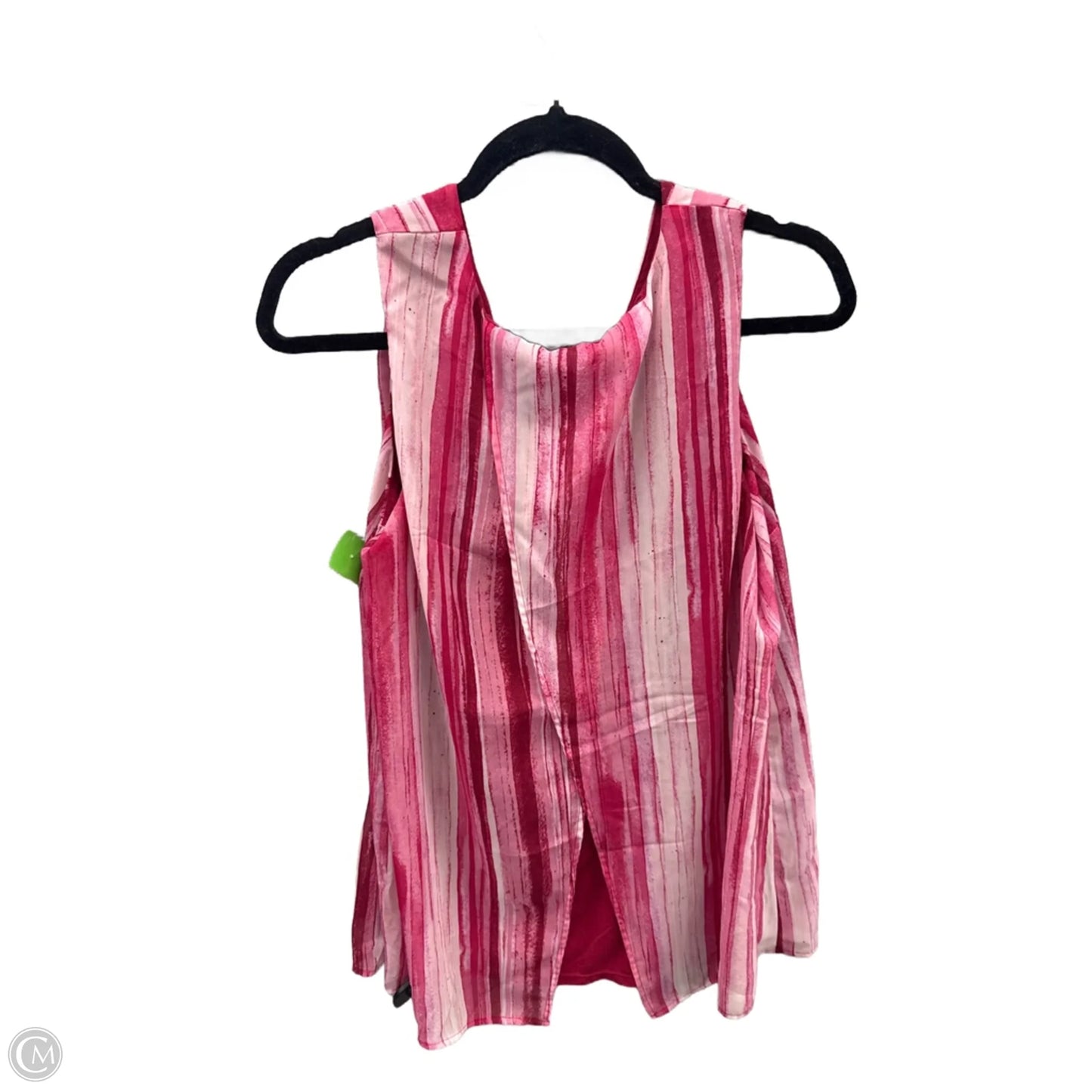 Top Sleeveless By Apt 9 In Striped Pattern, Size: 1x