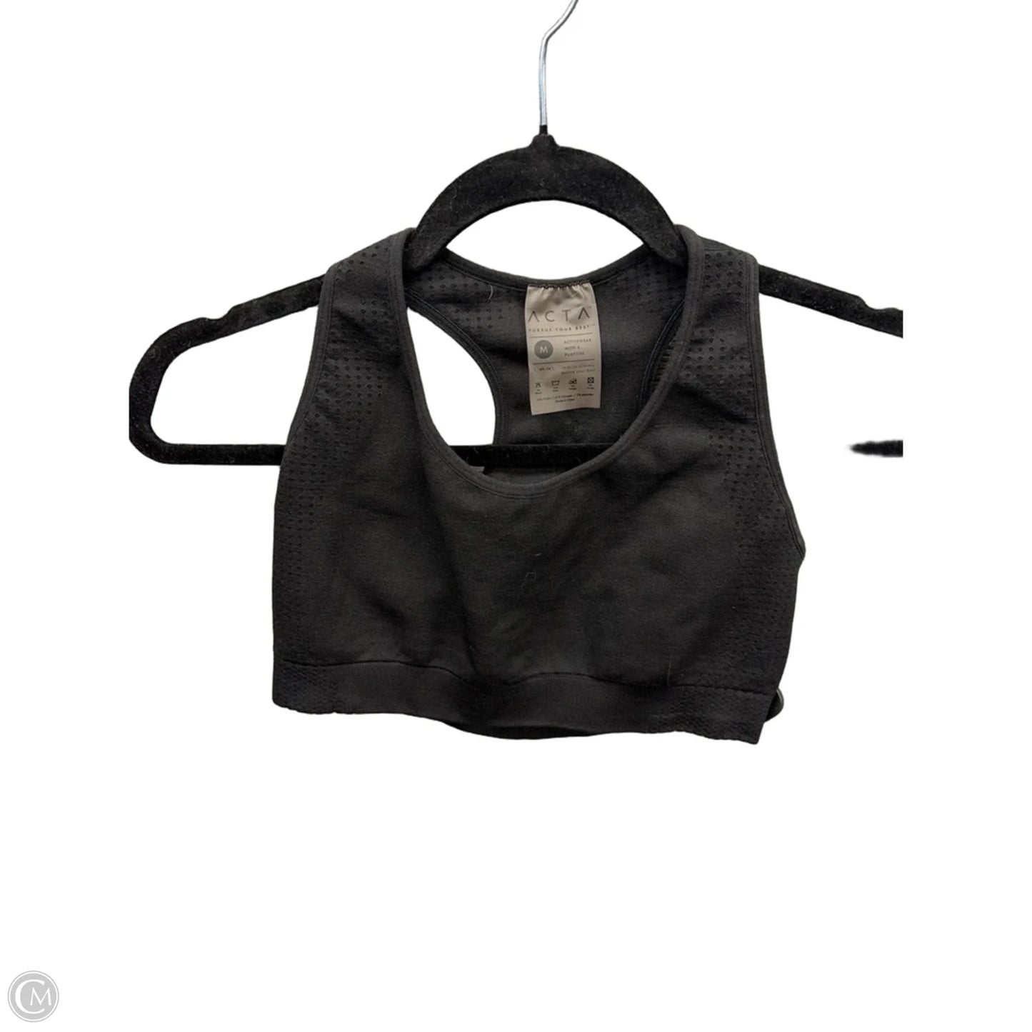 Athletic Bra By Clothes Mentor In Black, Size: M