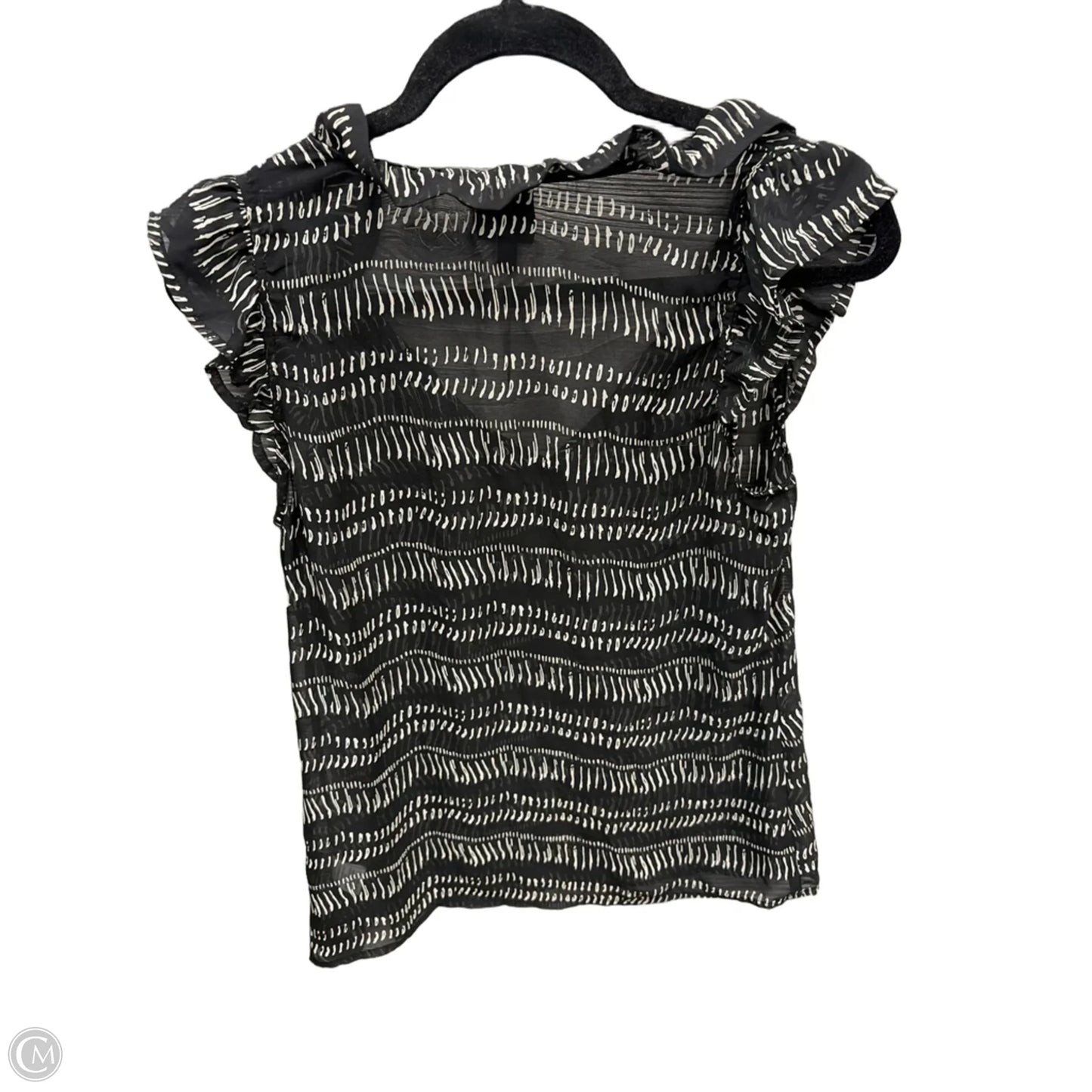 Top Sleeveless By Bobeau In Black & Cream, Size: S