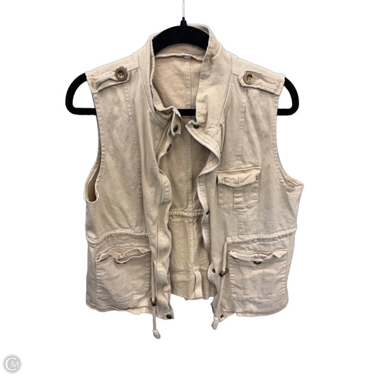 Vest Other By Clothes Mentor In Cream, Size: Xl