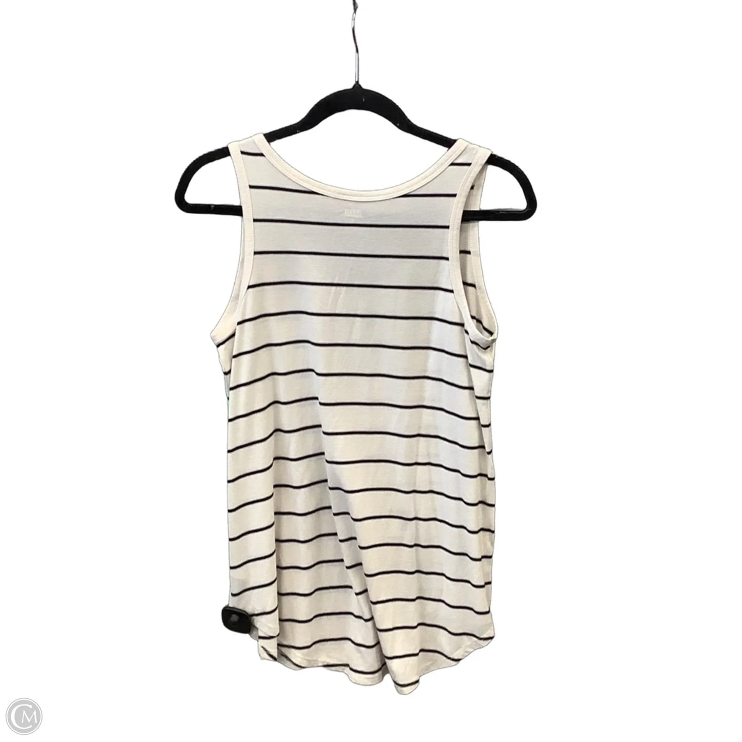 Top Sleeveless By Ana In Striped Pattern, Size: M