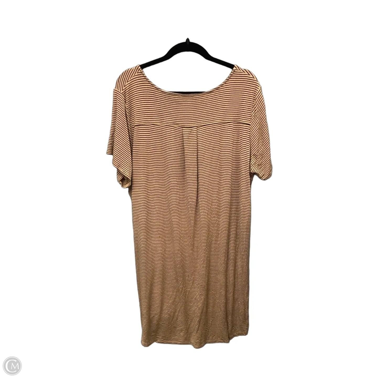 Dress Casual Midi By Tahari In Striped Pattern, Size: 2x