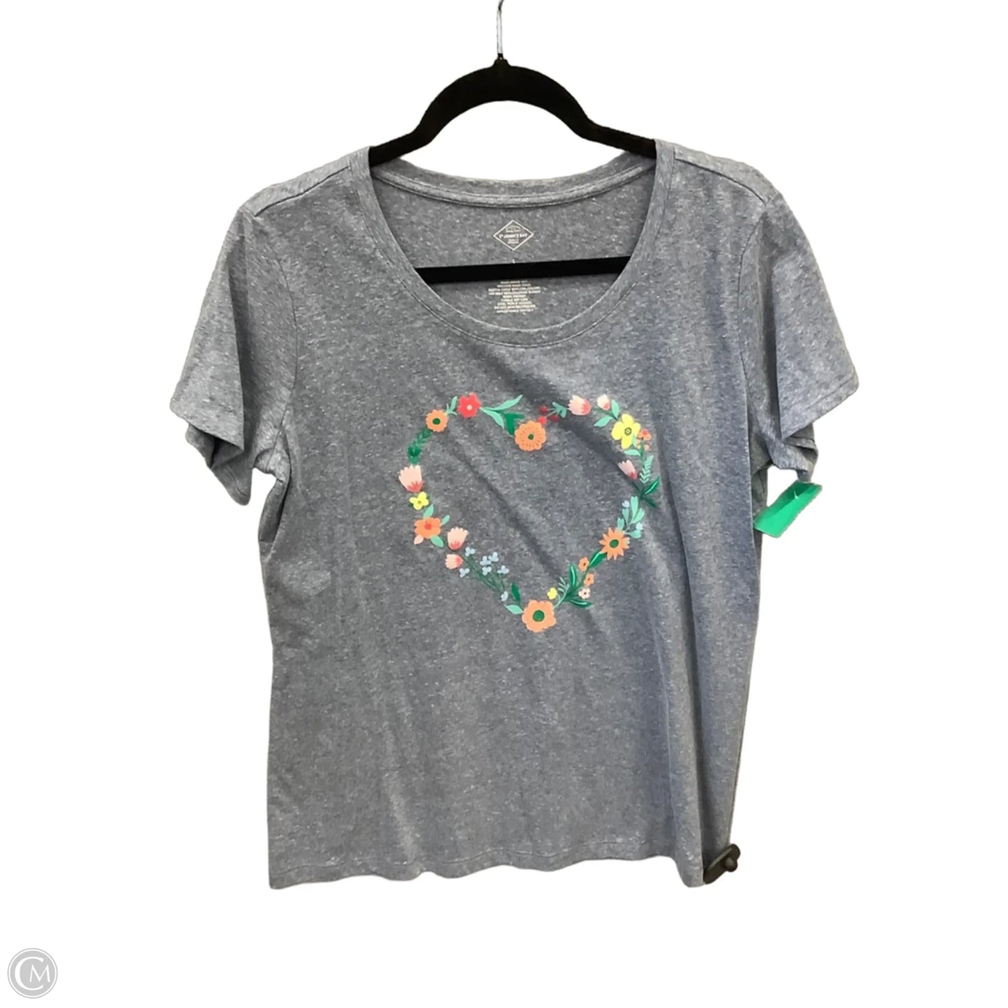 Top Short Sleeve Basic By St Johns Bay In Blue, Size: L